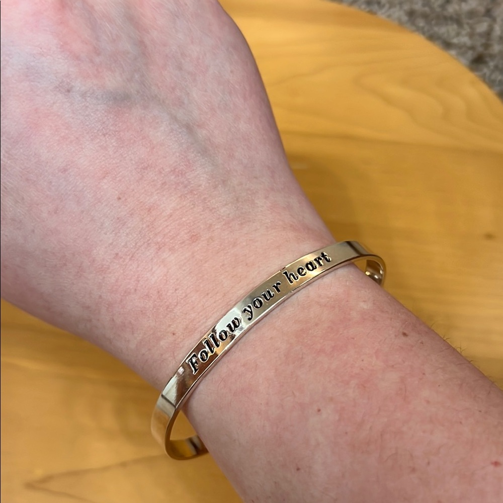 BOGO FREE • Gold Bracelet - Follow Your Heart